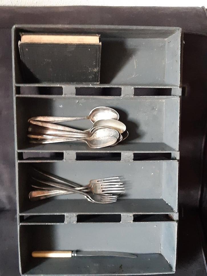 Broodbakblikken in rek ,broodkoppel ,stoer brocante ,, Antiek en Kunst, Curiosa en Brocante, Ophalen of Verzenden