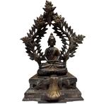 Himalaya / Newar vuurverguld bronzen Shakyamuni Boeddha