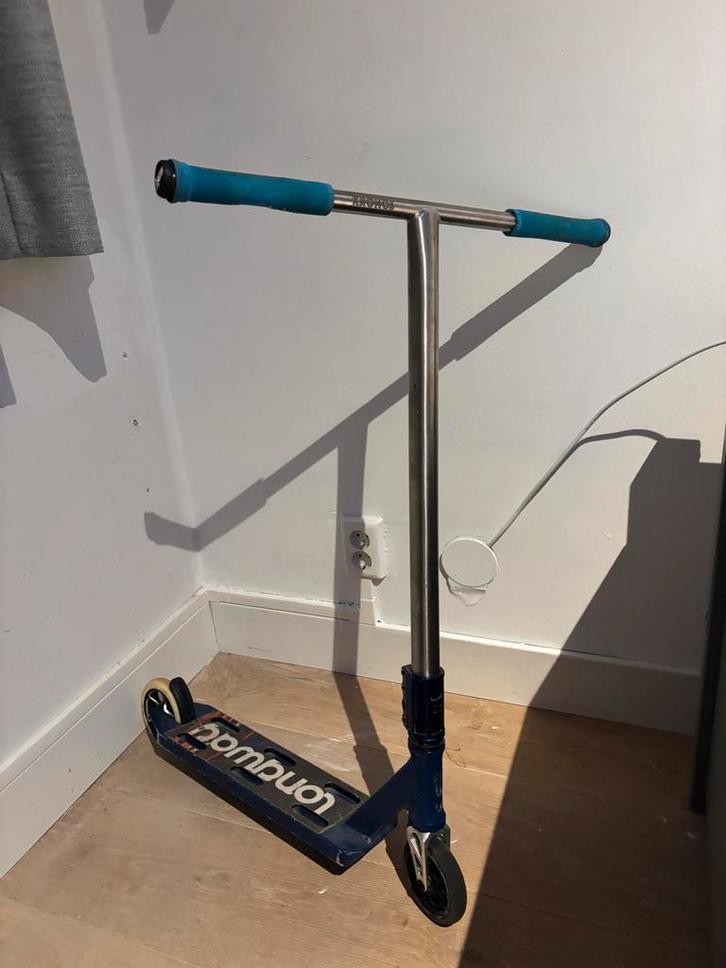 Custom Stuntstep - Titanium T bar, Long Deck t.w.v 1050, Fietsen en Brommers, Steps, Zo goed als nieuw, Gewone step, Ophalen