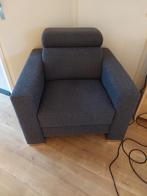 2x Comfortabele grijze fauteuil, Ophalen, Gebruikt, Eenpersoons, 75 tot 100 cm