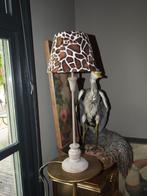 Giraf lamp, Huis en Inrichting, Lampen | Tafellampen, Ophalen of Verzenden, Gebruikt, Hout, Minder dan 50 cm