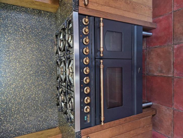 Boretti 6 pits gasfornuis, Witgoed en Apparatuur, Fornuizen, Vrijstaand, Gas, 5 kookzones of meer, 60 cm of meer, Ophalen of Verzenden