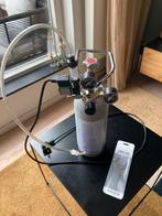 co2-set van Aqua Noa met drukregelaar en 2 kg fles, Dieren en Toebehoren, Vissen | Aquaria en Toebehoren, Ophalen, Gebruikt, Filter of Co2
