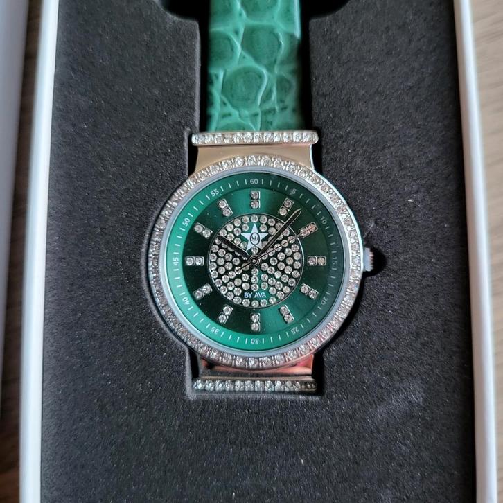 Mr. O by AVA - NY Silver Gron (Nieuw), Sieraden, Tassen en Uiterlijk, Horloges | Dames, Nieuw, Polshorloge, Overige merken, Staal