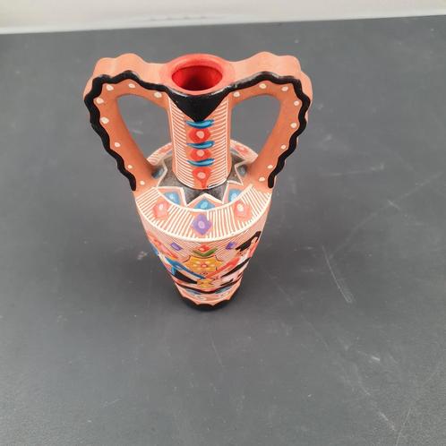 Kleurrijke Keramische Vaas - Handbeschilderd, Antiek en Kunst, Antiek | Vazen, Ophalen