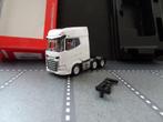 911 herpa 318990daf xg+ 3-as trekker wit 1:87 truck trein, Ophalen of Verzenden, Nieuw, Bus of Vrachtwagen, Herpa