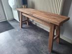 Houten bankje, Huis en Inrichting, Ophalen, Minder dan 50 cm, Gebruikt, Rustiek