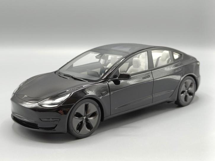 LS Collectibles 1:18 Tesla Model 3 2021 Solid Black - NEW, Hobby en Vrije tijd, Modelauto's | 1:18, Nieuw, Auto, Overige merken
