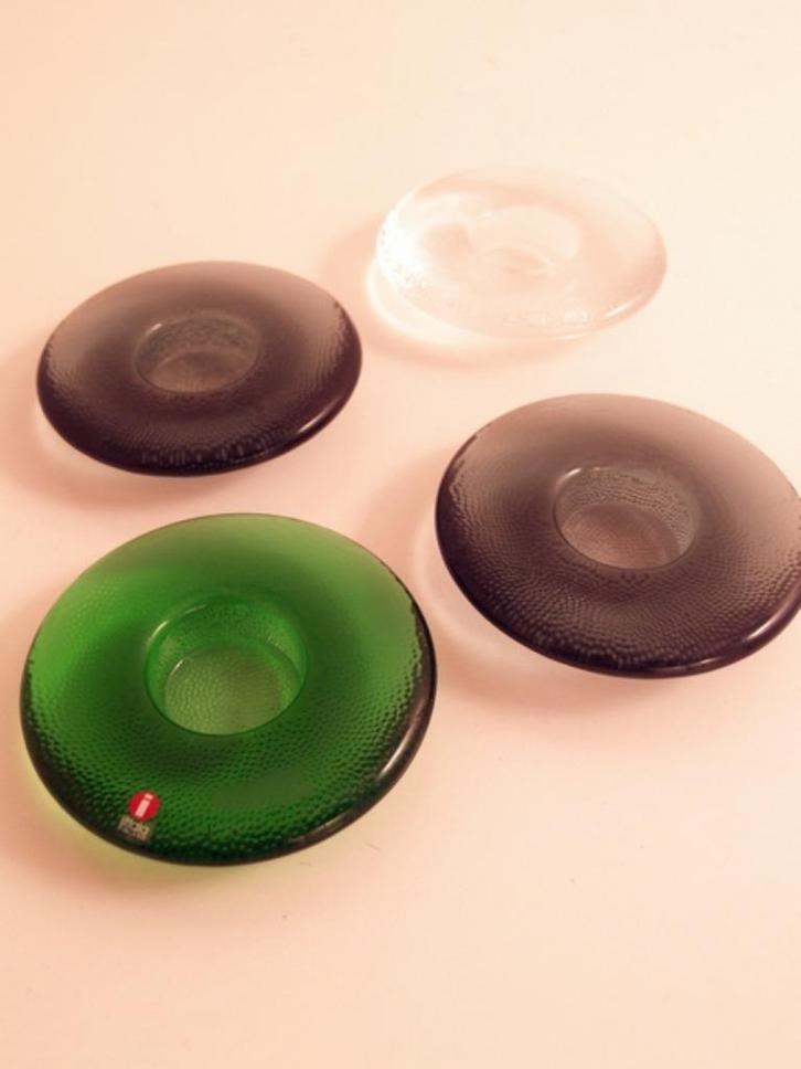 Iittala Finland Nappi waxinelichthouder ontwerp Markku Salo, Antiek en Kunst, Antiek | Glas en Kristal, Ophalen of Verzenden