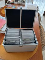 Cd koffer aluminium met genummerde hoesjes voor 200 cd's, Ophalen of Verzenden, Zo goed als nieuw