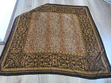 Jago vintage luipaard Leopard print bruin sjaaltje vierkant  beschikbaar voor biedingen