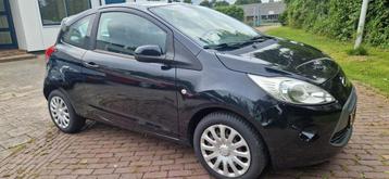  VERKOCHT! Ford Ka 1.2 51KW 2010 Zwart Airco DEALER  beschikbaar voor biedingen