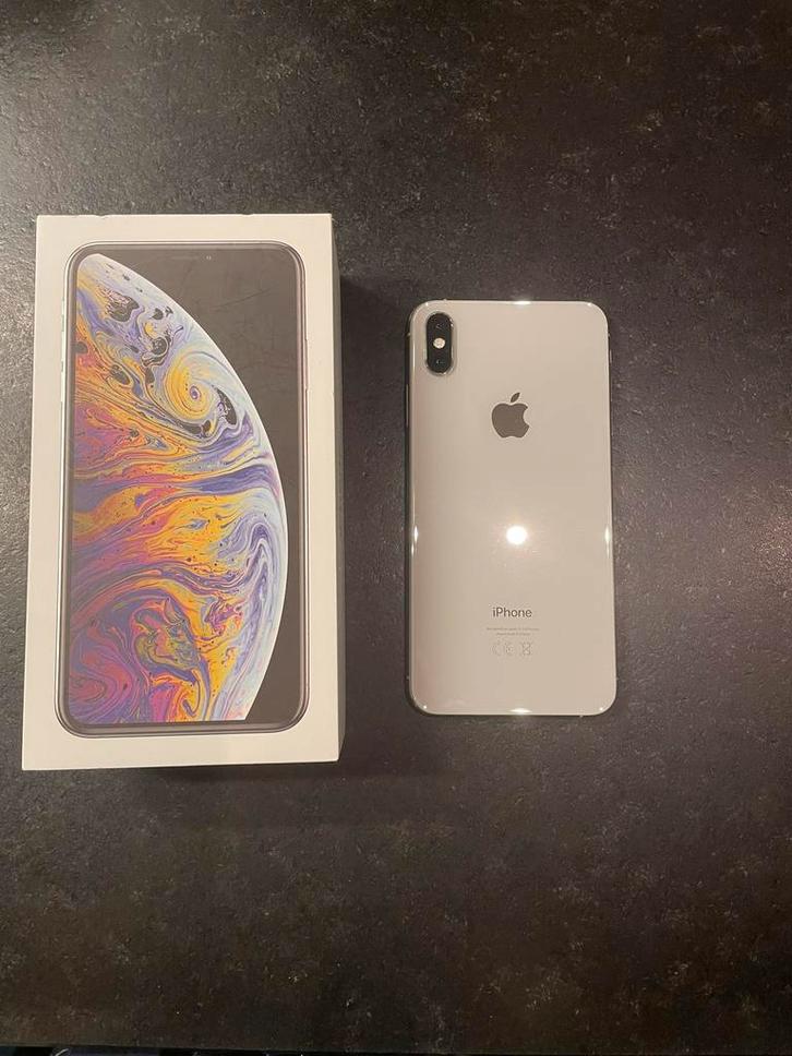 Apple Iphone XS max Silver, Telecommunicatie, Mobiele telefoons | Apple iPhone, Zo goed als nieuw, 64 GB, Zonder abonnement, Zonder simlock