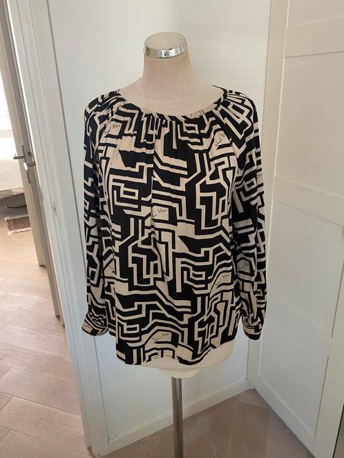H&M Richard Allen Blouse M, Kleding | Dames, Blouses en Tunieken, Zo goed als nieuw, Maat 38/40 (M), Zwart, Ophalen of Verzenden