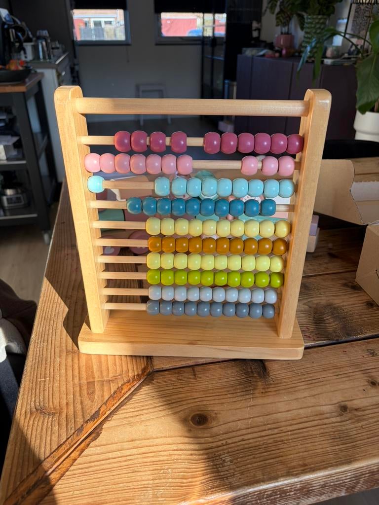 Houten telraam, Kinderen en Baby's, Speelgoed | Houten speelgoed, Ophalen, Zo goed als nieuw