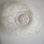 Glazen presenteerschaal  met davidsterren  enz., Antiek en Kunst, Antiek | Glas en Kristal, Ophalen of Verzenden