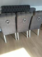 Eetkamer stoelen en bankje, Huis en Inrichting, Ophalen, Overige materialen, Gebruikt, Drie