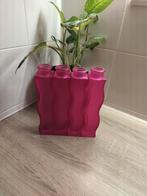 4 roze Ikea Skamt vaasjes, Glas, Ophalen of Verzenden, Zo goed als nieuw, Overige kleuren
