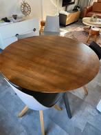 Te koop aangeboden mooie ronde tafel, Ophalen, Zo goed als nieuw, Rond, 100 tot 150 cm