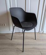 Zes moderne, stevige kuipstoelen (eetkamer, woonkamer), Ophalen, Zwart, Zo goed als nieuw, Metaal