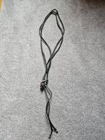 Lange zwarte ketting, leer, NÖR Denmark, Verzenden