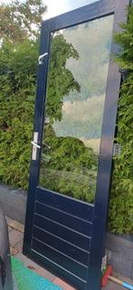 Houten Buitendeur met Glas, Doe-het-zelf en Verbouw, Ophalen, Gebruikt, Glas, Buitendeur