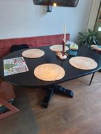 Antieke ronde, te vergroten, eettafel. !! Ophalen zo 8 feb !, Gebruikt, Rond, Vier personen, Overige houtsoorten