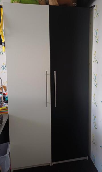 Ikea Pax Kledingkast - Zwart/Wit beschikbaar voor biedingen