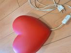Rode Hart Lamp, Kunststof, Ophalen of Verzenden, Zo goed als nieuw, Modern