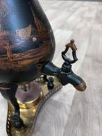 Edel Tin warmhoudkan C. Kurz & Zoon – handbeschilderd, Antiek en Kunst, Ophalen of Verzenden