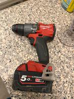 Milwaukee M18 Fuel boormachine, Ophalen of Verzenden, Zo goed als nieuw, Boormachine