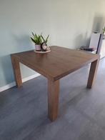 Massief Houten Eetkamer en Salontafel te koop, Huis en Inrichting, Tafels | Eettafels, Ophalen, Vierkant, Modern, Vier personen