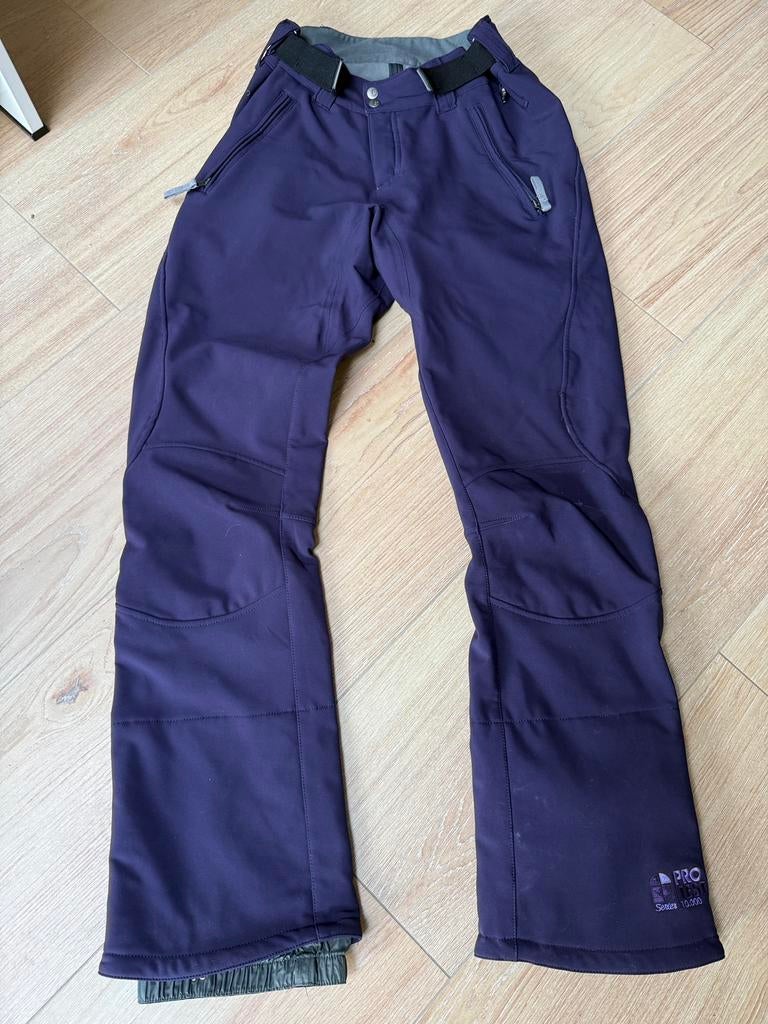 Skibroek protest paars maat L, Ophalen, Zo goed als nieuw, Maat 42/44 (L), Broek