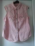 Levi's denim spijker gilet roze maat S/M, Levi's, Maat 38/40 (M), Roze, Zo goed als nieuw