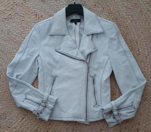 ARMA stoer leren jack..mt:38, Kleding | Dames, Jassen | Zomer, Gedragen, Maat 38/40 (M), Wit, Ophalen of Verzenden