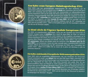 2x 2,50 euro Belgie 2025 - Esa en Street Art - BU Blister beschikbaar voor biedingen