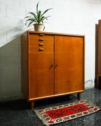 Midcentury Vintage Kinder Kledingkast, Ophalen, Zo goed als nieuw, 25 tot 50 cm, 100 tot 150 cm