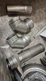 Dubbelwandige RVS Rookgasafvoerpijp, Doe-het-zelf en Verbouw, Buizen en Afvoer, Ophalen, Afvoer, Gebruikt, Rvs