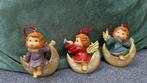 3 kerstornamenten engeltje op de maan, Diversen, Kerst, Ophalen of Verzenden