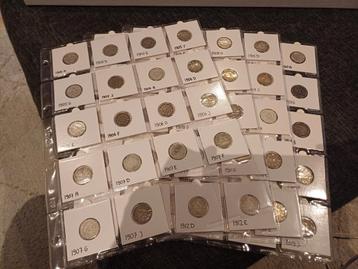 Collectie 1/2 Mark Duitsland 1905-1919 Compleet 78 stuks beschikbaar voor biedingen