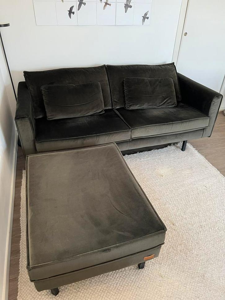 Amsterdam Velvet bank 2,5-zits groen Sissy-boy, Huis en Inrichting, Banken | Sofa's en Chaises Longues, Gebruikt, 150 tot 200 cm