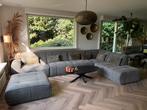 Ruime modulaire hoekbank 390x220 (groen/beige gemêleerd), Huis en Inrichting, Banken | Complete zithoeken, Ophalen of Verzenden