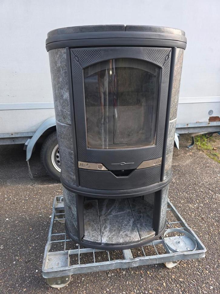 Altech Eclips Speksteen Houtkachel, Huis en Inrichting, Kachels, Gebruikt, Vrijstaand, Houtkachel, Hout, Ophalen of Verzenden