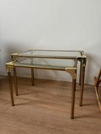 Side table Bijzettafeltje Vintage Goud - 2 stuks, Ophalen of Verzenden, Zo goed als nieuw