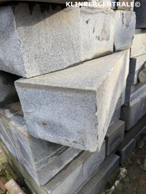 250 stuks antraciet natuursteen border-randen banden 23/24x3, Tuin en Terras, Tegels en Klinkers, Gebruikt, Overige typen, Natuursteen