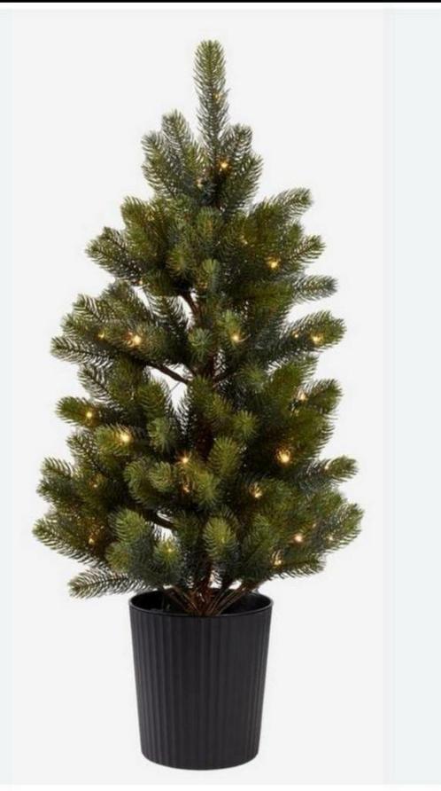 NIEUW Kunst kerstboom Jysk in pot met verlichting 90cm hoog., Diversen, Kerst, Nieuw, Ophalen of Verzenden