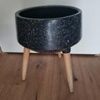 Marmer bloempot met 3 poten 43x32, Ophalen, Zo goed als nieuw, Rond, Minder dan 25 cm