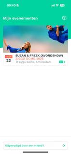 3 Staanplaatsen Susan & Freek 23 Mei, Tickets en Kaartjes, Kortingen en Cadeaubonnen, Twee personen, Overige soorten, Overige typen