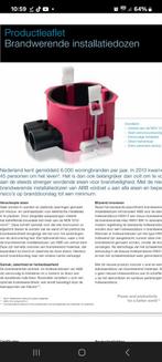 Brandwerende Inbouwdoos ABB, Doe-het-zelf en Verbouw, Elektra en Kabels, Ophalen