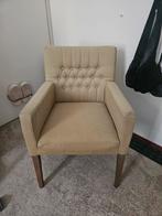 Groene fauteuil met gebruikssporen, Ophalen of Verzenden, Gebruikt, 75 tot 100 cm, 50 tot 75 cm